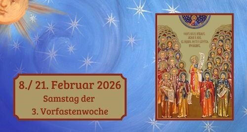 Samstag der dritten Vorfastenwoche 2026